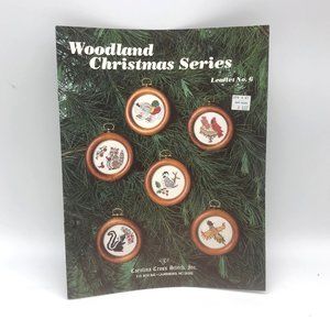 Vintage Cross Stitch Patterns, Woodland Christmas Series Leaflet 6 1978 Carolina